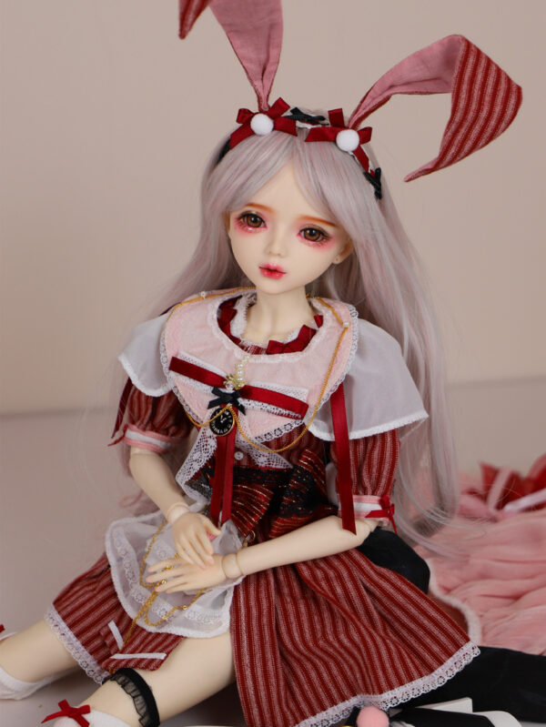 Hand-Painted BJD Doll 1/3  Red Bunny Girl Style