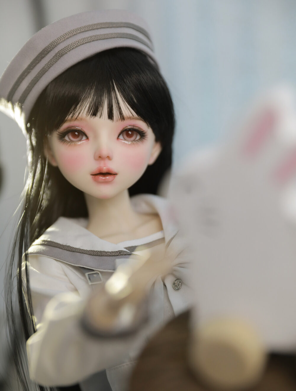 BJD Doll 1/3 Hand-Painted Doll, Sailor Uniform Girl - Image 2